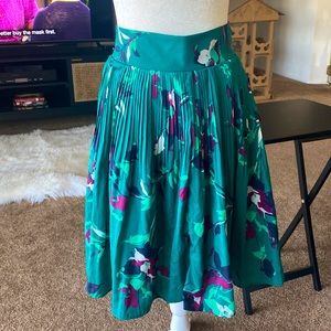 Green/turquoise midi skirt